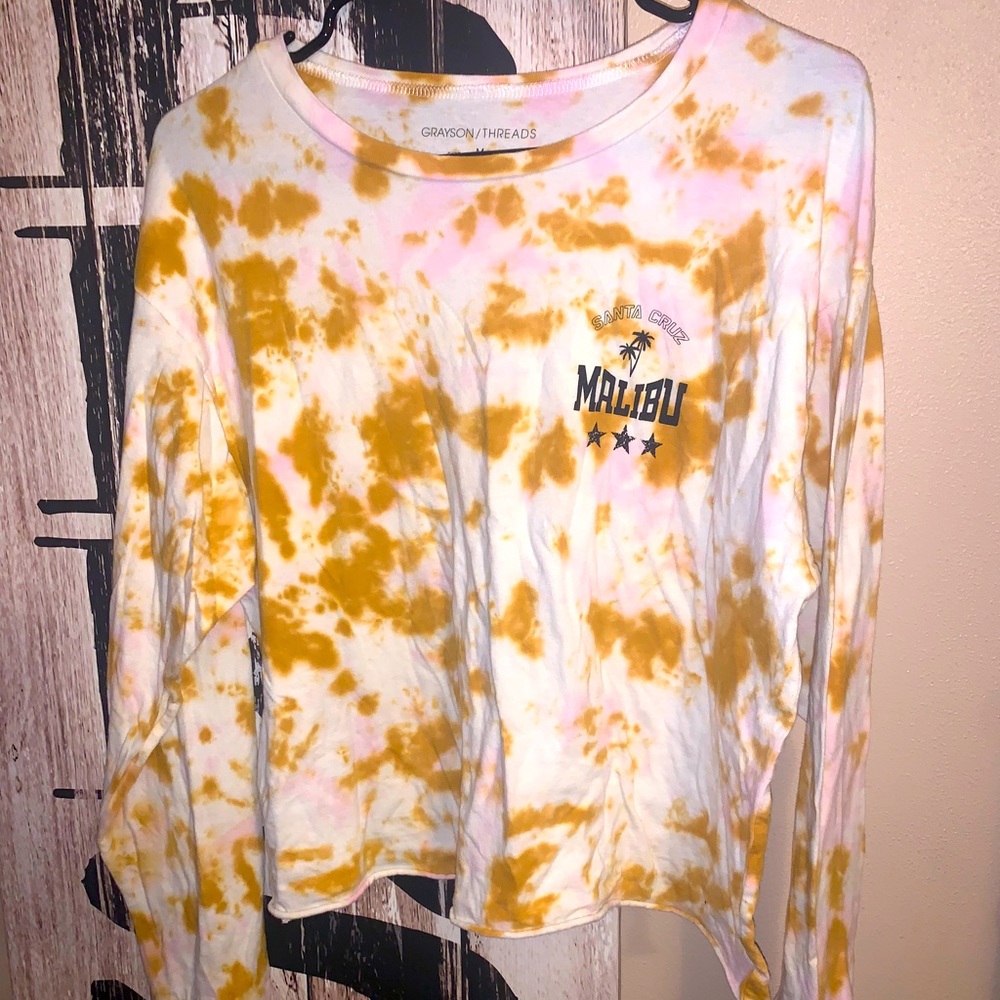 Bleached “Malibu” Crop Top